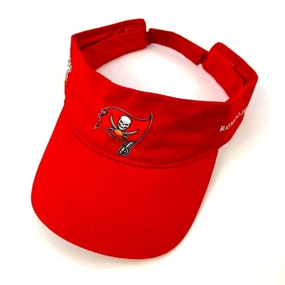 NWT Tampa Bay Buccaneers Visor Adjustable Raymond James 100 Skull Flag Hat Cap - Picture 1 of 9